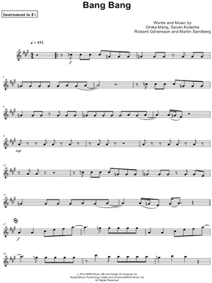 Bang Bang - Eb Instrument