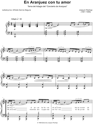 En Aranjuez con tu amor: Tema del Adagio del Concierto de Aranjuez