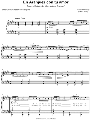 En Aranjuez con tu amor: Tema del Adagio del Concierto de Aranjuez