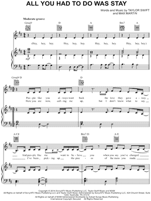 All You Had To Do Was Stay