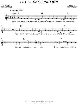 Petticoat Junction from Petticoat Junction - Sheet Music