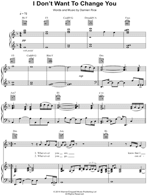 I Don't Want To Change You