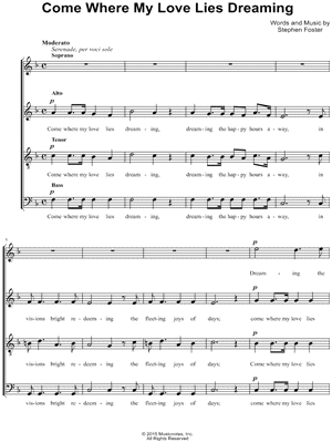 Come Where My Love Lies Dreaming