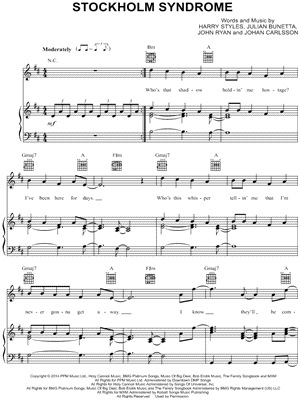 Stockholm Syndrome by One Direction - Sheet Music