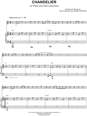 Chandelier - Piano Accompaniment