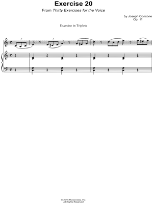 Thirty Exercises for the Voice, Op. 11: Exercise 20
