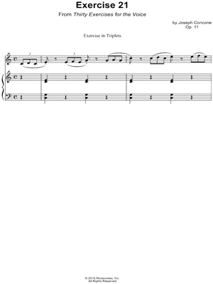 Thirty Exercises for the Voice, Op. 11: Exercise 21
