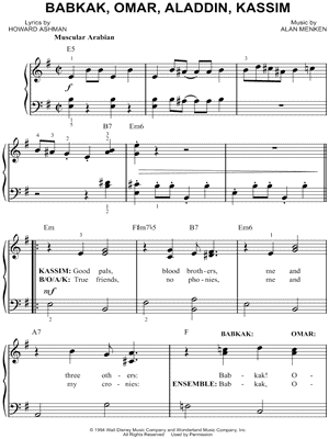 Babkak, Omar, Aladdin, Kassim