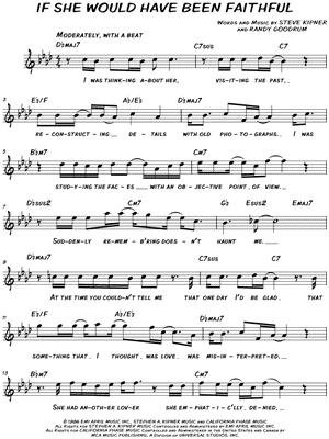 If She Would Have Been Faithful