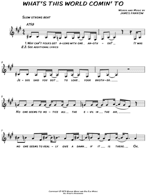 What's This World Comin' To