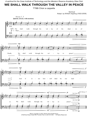 We Shall Walk Through The Valley In Peace