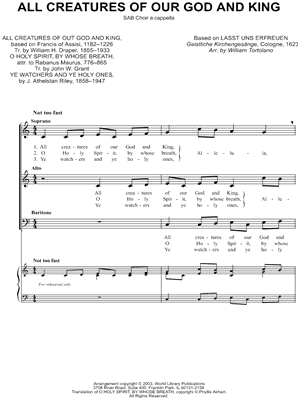 All Creatures of Our God and King