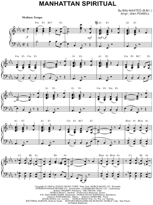 Manhattan Spiritual by Reg Owen - Sheet Music