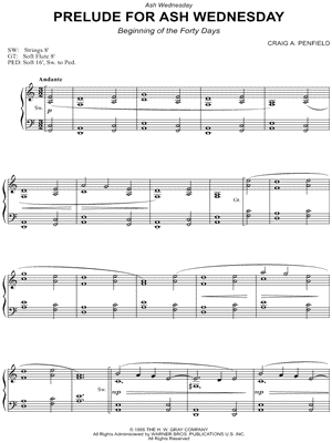 Prelude For Ash Wednesday