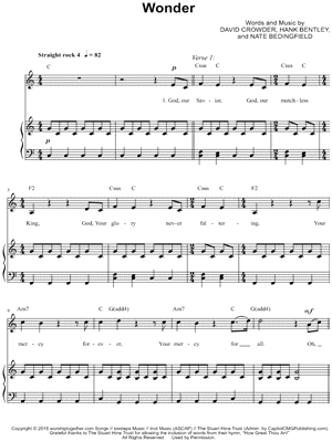 Wonder by Passion - Sheet Music