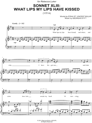 Sonnet XLIII: What Lips My Lips Have Kissed