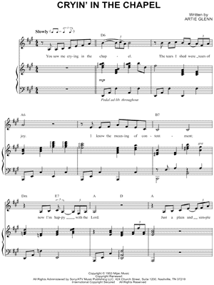 Crying In the Chapel