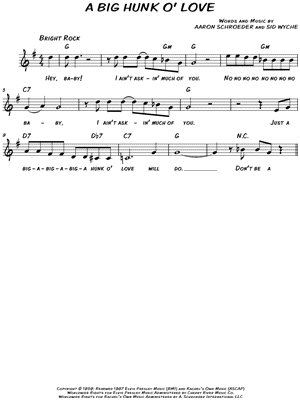 A Big Hunk O' Love