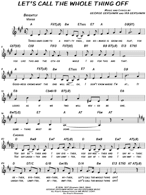 Let's Call the Whole Thing Off