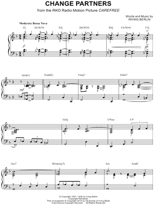 Change Partners by Irving Berlin - Sheet Music