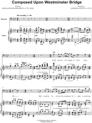 Composed Upon Westminster Bridge