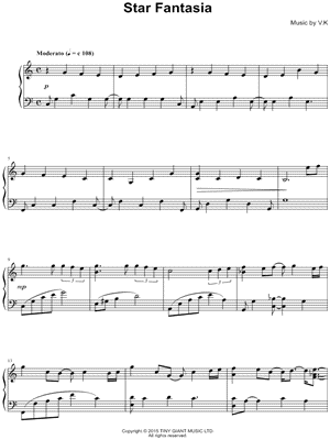 Star Fantasia by V.K - Sheet Music