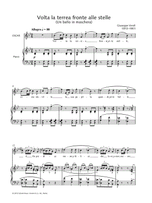 Volta la terrea fronte alle stelle by Giuseppe Verdi - Sheet Music