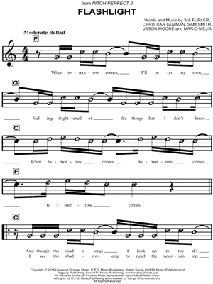 Flashlight by Jessie J - Sheet Music