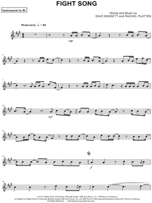 Fight Song - Bb Instrument