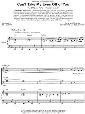 Can't Take My Eyes Off You