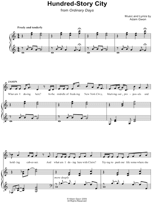 Hundred-Story City from Ordinary Days - Sheet Music