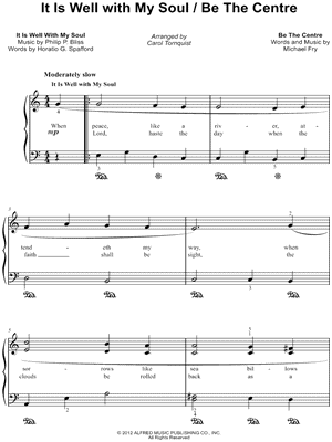 It Is Well with My Soul with Be The Centre by Carol Tornquist - Sheet Music