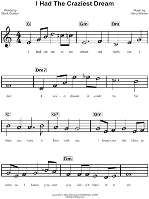 I Had the Craziest Dream