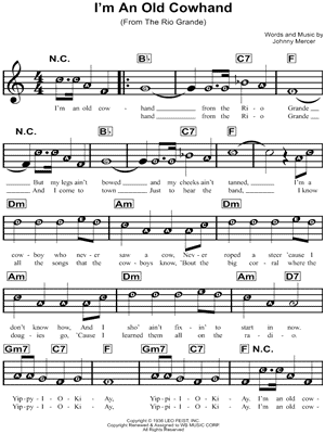 I'm An Old Cowhand