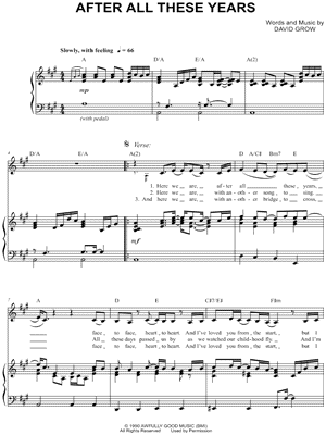 After All These Years by Jim Brickman - Sheet Music