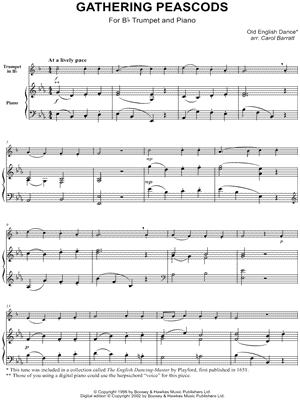 Gathering Peascods - Trumpet & Piano