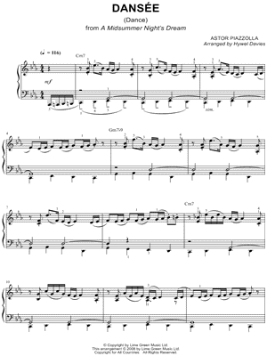 Dansee by Astor Piazzolla - Sheet Music