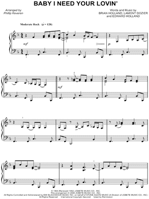 Baby, I Need Your Lovin'