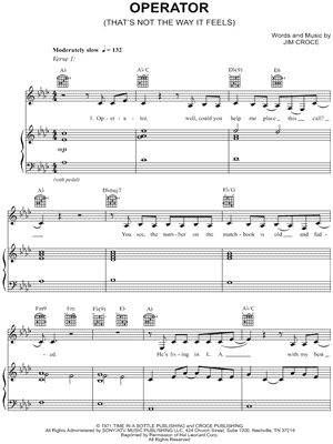 Operator (That's Not the Way It Feels)