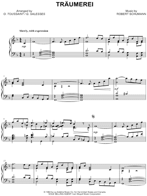 Traumerei by Richard Clayderman - Sheet Music