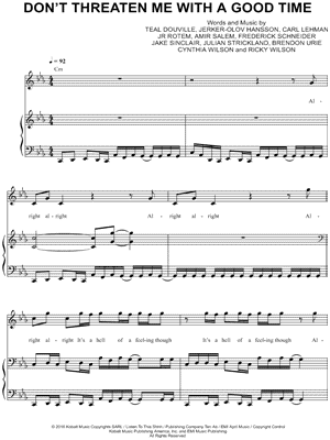 Don't Threaten Me with a Good Time