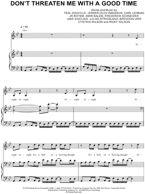 Don't Threaten Me with a Good Time