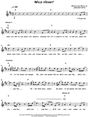 Wild Heart by Urban Rescue - Sheet Music