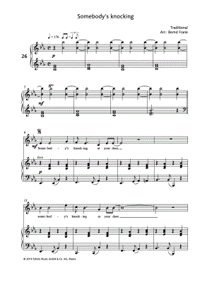 Somebody's Knocking at Your Door by Bernd Frank - Sheet Music
