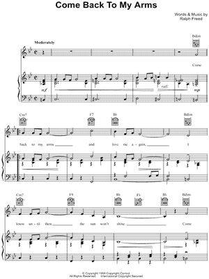 Come Back To My Arms