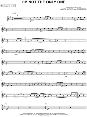 I'm Not the Only One - Bb Instrument