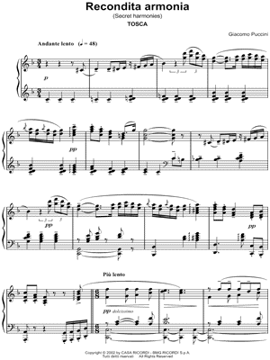 Tosca: Act I - Recondita armonia