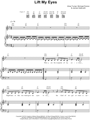 Lift My Eyes by All About Worship - Sheet Music