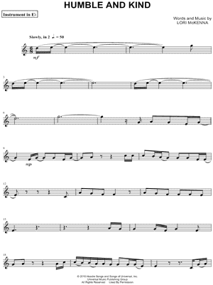 Humble and Kind - Eb Instrument