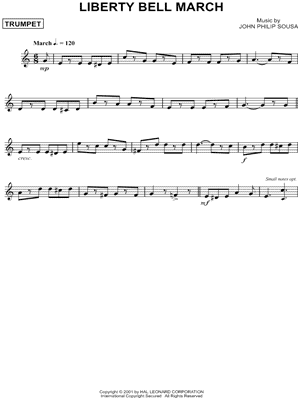 Liberty Bell March by John Philip Sousa - Sheet Music